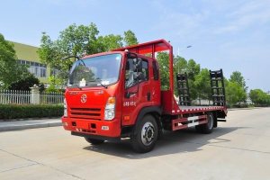 這款國六挖機(jī)平板運(yùn)輸車很火，關(guān)注沒？