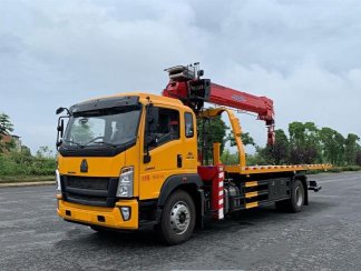 重汽G5X帶吊一拖二清障車